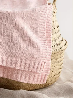 Best Next Baby Bobble Blanket Pink
