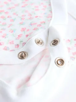 Next Pink Baby Dungarees and Longsleeve Bodysuit Set (0mths-2yrs)^ Rompers & Overalls