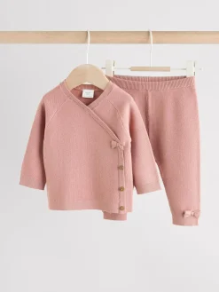 Next Baby Knitted Wrap Jumper and Leggings 2 Piece Set (0mths-2yrs)^ Knitwear|Knitwear