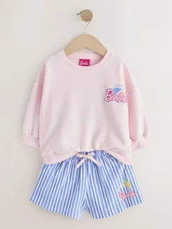 Online Next Pink Barbie Shorts Set (3mths-7yrs)