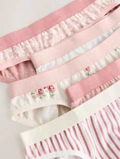 Best Next Bikini Briefs 5 Pack (1.5-16yrs) Pink