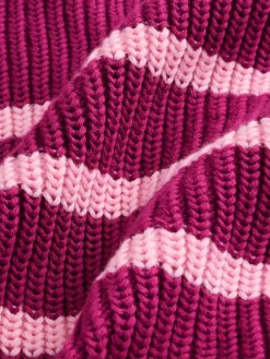 Outlet Next Pink Bow Stripe V-Neck Cardigan (3mths-7yrs)