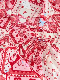 Next Pink Bows Satin Button Through Pyjamas^Women Nightwear|Pyjamas