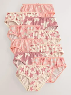 Sale Next Briefs 10 Pack (1.5-16yrs) Pink