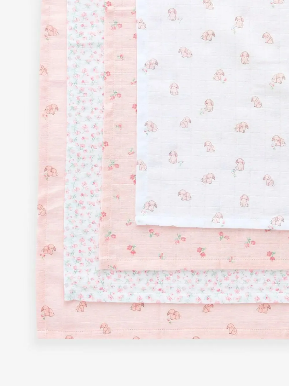 Next Baby Muslins Cloths 4 Pack^ Unisex|Newborn Accessories