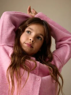 Hot Next Pink Button Up Cardigan (3-16yrs)