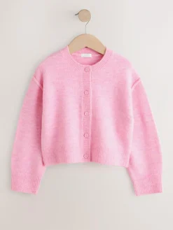 Hot Next Pink Button Up Cardigan (3-16yrs)