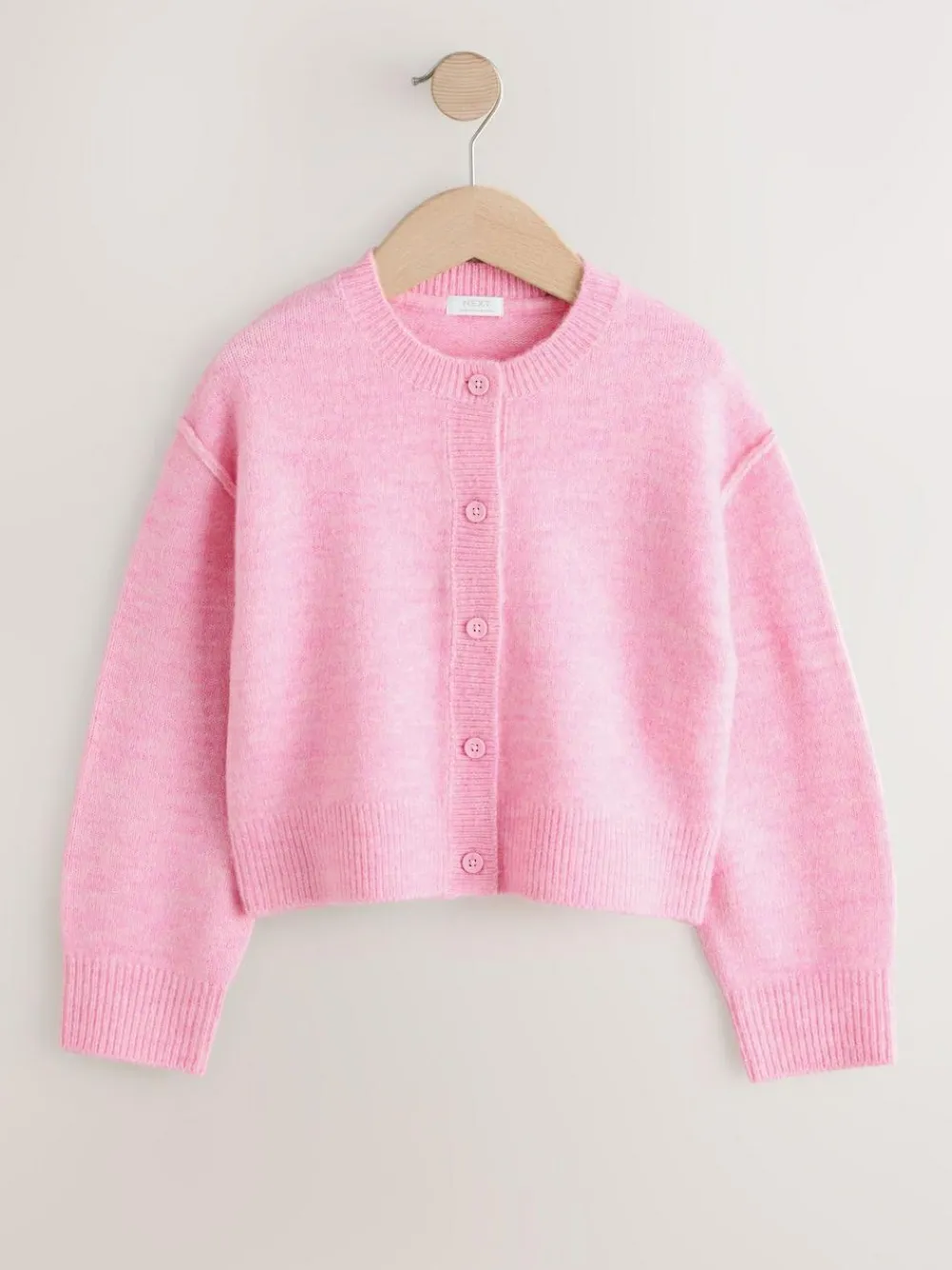 Hot Next Pink Button Up Cardigan (3-16yrs)
