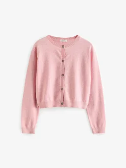 Sale Next Button Up Cardigan 3yrs-16yrs (3mths-16yrs) Pink
