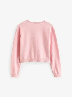 Sale Next Button Up Cardigan 3yrs-16yrs (3mths-16yrs) Pink