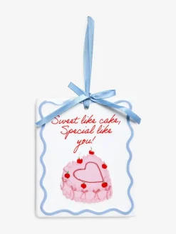 Hot Next Pink Ceramic Sweet Like Cake Hanging Decoration
