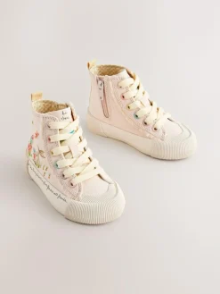 Next Pink Character Wide Fit (G) High Top Trainers^ Sneakers|Sneakers