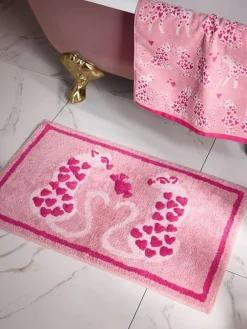 Next Pink Cheetah Valentines Bath Mat^ Towels & Bathmats