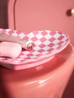 Next Pink Chequerboard Heart Storage Tray^ Bathroom Accessories