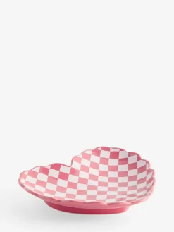 Next Pink Chequerboard Heart Storage Tray^ Bathroom Accessories