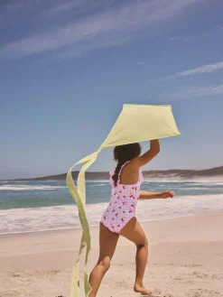 Hot Next Frill Swimsuit (3-16yrs) Pink Cherry Gingham