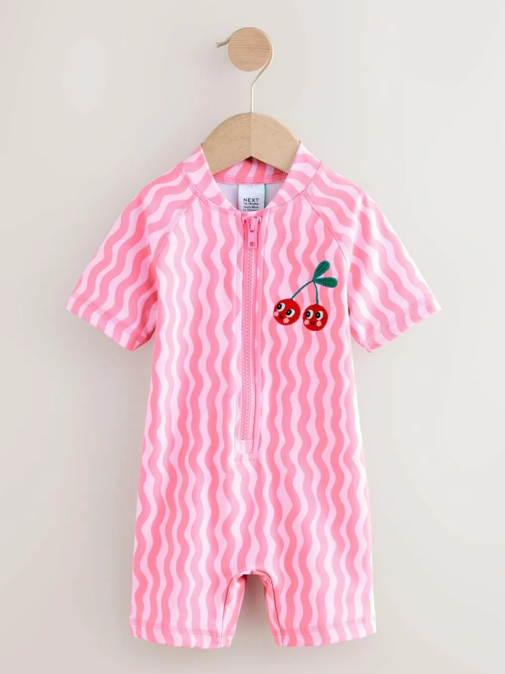 Next Pink Cherry Wave Sunsafe Swimsuit (3mths-10yrs)^ Swimwear|Swimwear