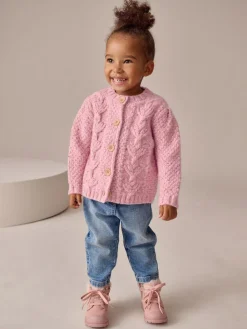 Next Chunky Knit Bobble Cardigan (3mths-10yrs)^ Baby Winter Clothing|Knitwear