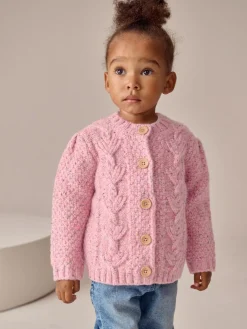 Next Chunky Knit Bobble Cardigan (3mths-10yrs)^ Baby Winter Clothing|Knitwear