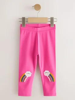 Outlet Next Pink Cloud Rainbow Knee Embellsihed Leggings (3mths-7yrs)