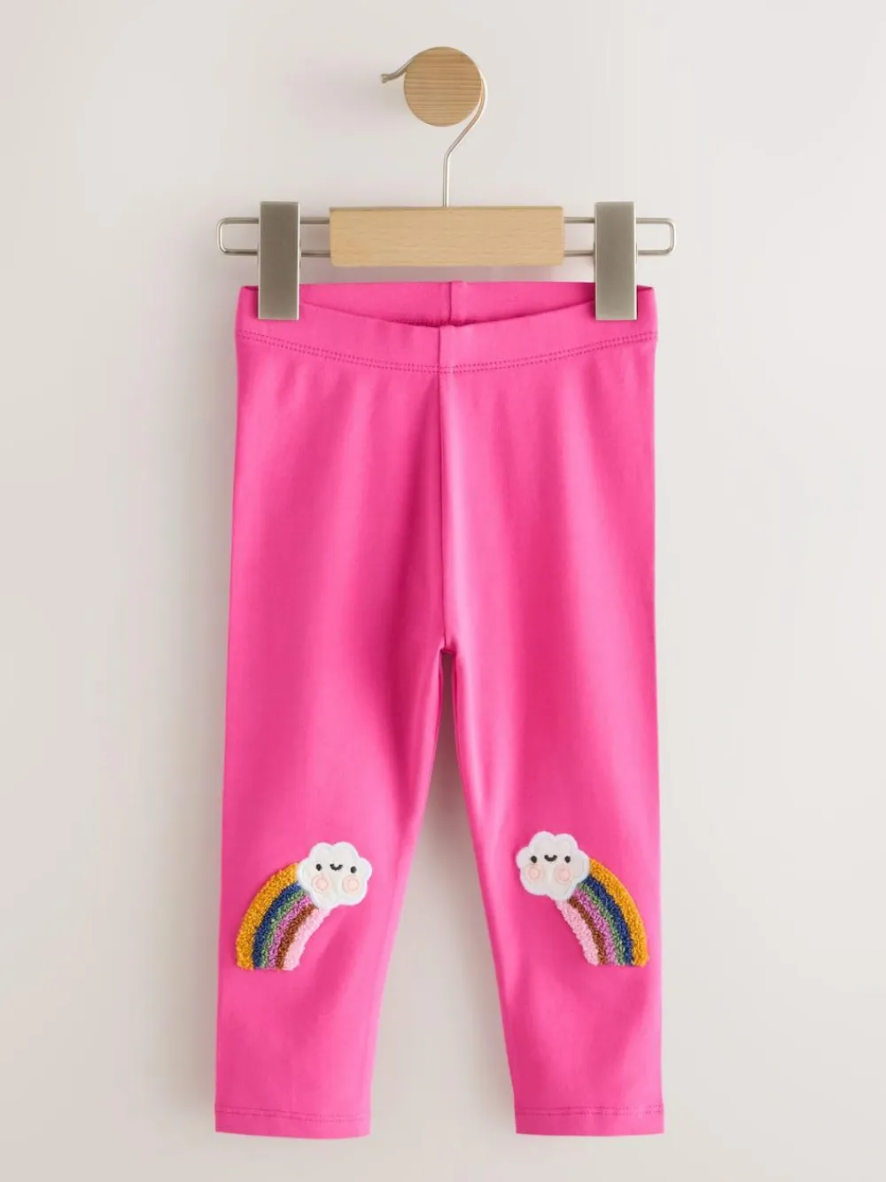 Outlet Next Pink Cloud Rainbow Knee Embellsihed Leggings (3mths-7yrs)