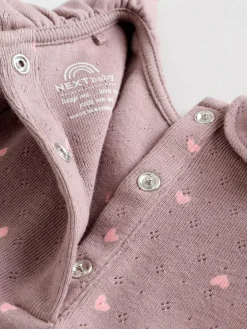 Next Baby Long Sleeve Frill Bodysuits 4 Pack (0mths-2yrs)^ Multipacks|Bodysuits & Vests