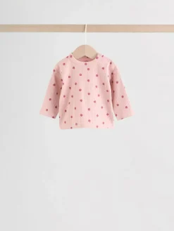 Next Pink/ Cream/ Brown Print Long Sleeve Top And Leggings Set 6 Piece (0mths-3yrs)^ Newborn Clothing|Baby Girls