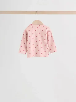 Next Pink/ Cream/ Brown Print Long Sleeve Top And Leggings Set 6 Piece (0mths-3yrs)^ Newborn Clothing|Baby Girls