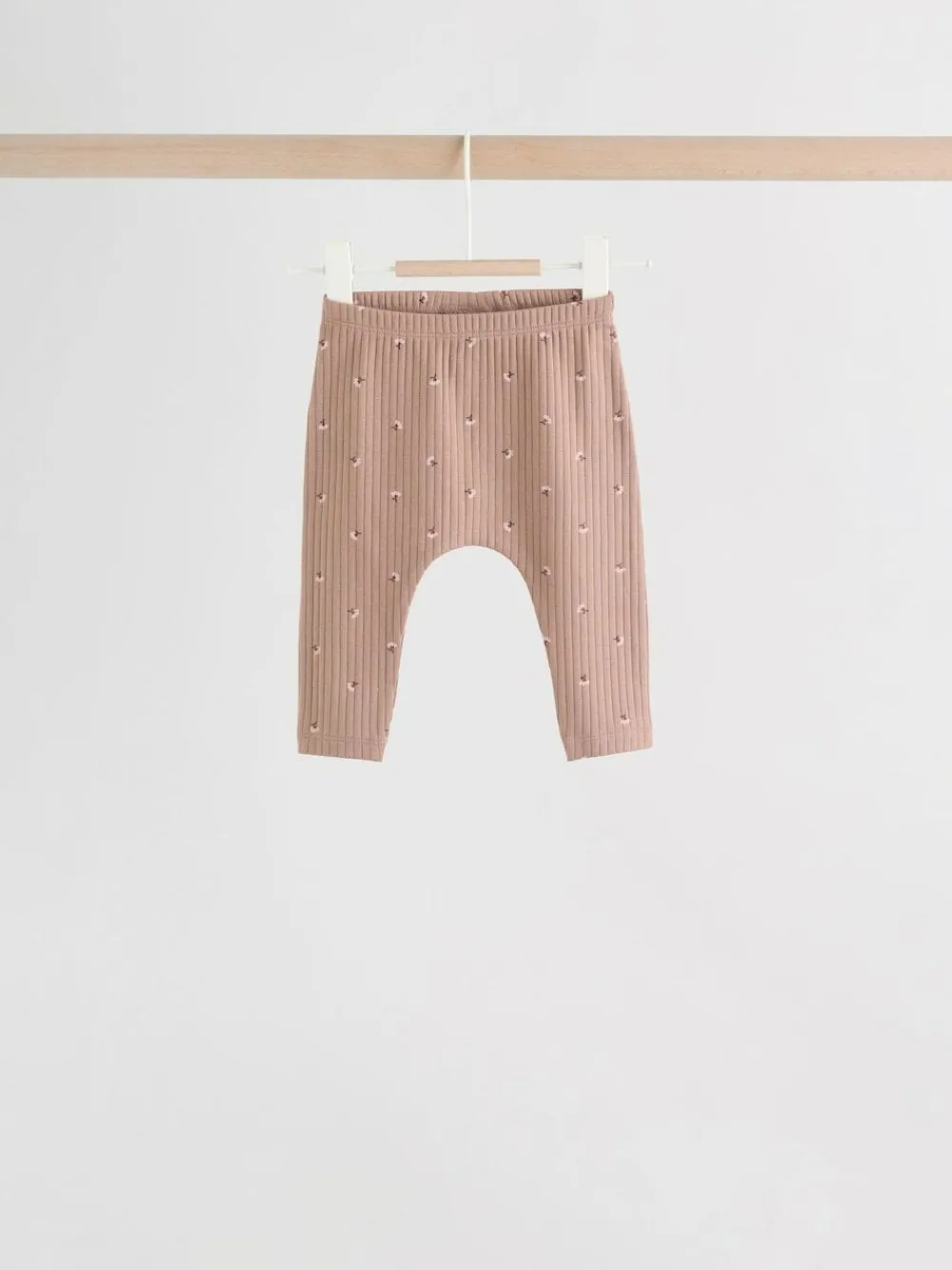 Next Pink/ Cream/ Brown Print Long Sleeve Top And Leggings Set 6 Piece (0mths-3yrs)^ Newborn Clothing|Baby Girls