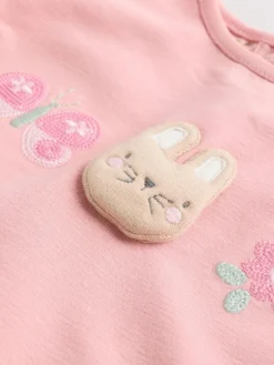 Next Pink/ Cream/ Bunny Character Long Sleeve Top And Leggings Set 6 Piece (0mths-3yrs)^ Sets & Co-Ords|Sets & Co-Ords