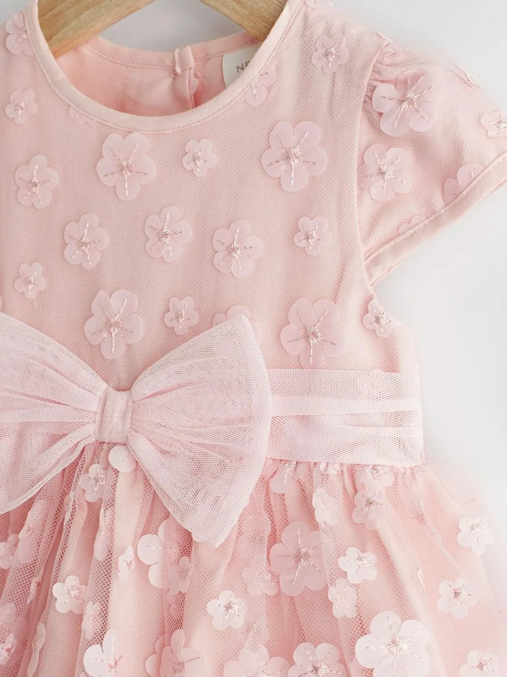 Next Baby Occasion Dress (0mths-2yrs) Pink 3D Flowers