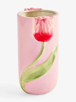 Next Pink 3D Tuilp Ceramic Vase^ Vases