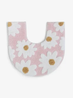 Hot Next Daisy 100% Cotton Pedestal Mat Pink