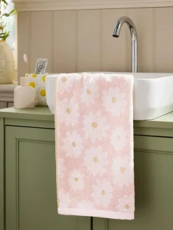 Sale Next Daisy 100% Cotton Towels Pink