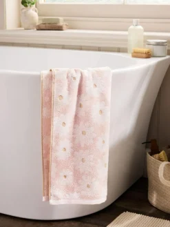 Sale Next Daisy 100% Cotton Towels Pink