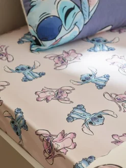 Next Pink Disney Lilo & Stitch 100% Cotton Fitted Sheet^ Bedsheets & Pillow Cases
