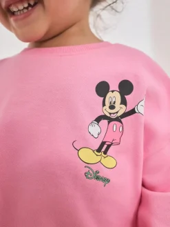 Online Next Pink Disney Mickey Mouse and Friends Long Sleeve Top and Flare Set (3mths-7yrs)