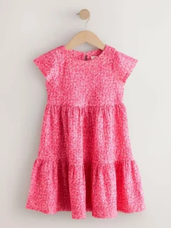 Next Angel Sleeve Crinkle Dress (3-16yrs)^ Dresses