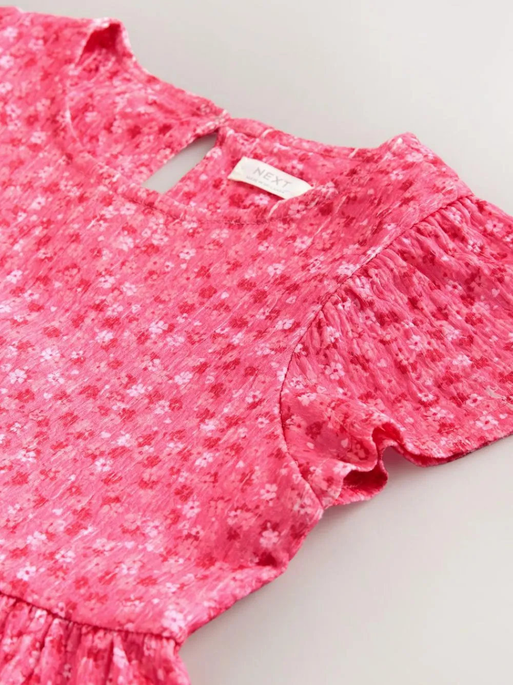 Next Angel Sleeve Crinkle Dress (3-16yrs)^ Dresses