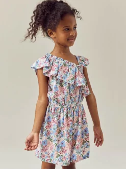 Next Pink Ditsy Frill Shoulder Playsuit (3-16yrs)^ Jumpsuits & Playsuits