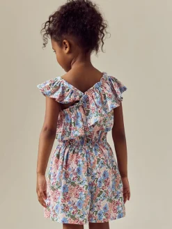 Next Pink Ditsy Frill Shoulder Playsuit (3-16yrs)^ Jumpsuits & Playsuits
