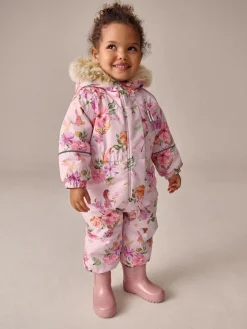 Next Waterproof Printed Snowsuit (3mths-7yrs)^ Baby Girls|Baby Winter Clothing