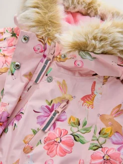 Next Waterproof Printed Snowsuit (3mths-7yrs)^ Baby Girls|Baby Winter Clothing