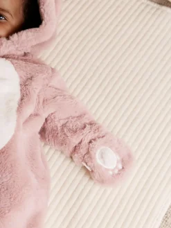 Discount Next Pink Faux Fur Baby Bunny Pramsuit (0mths-2yrs)
