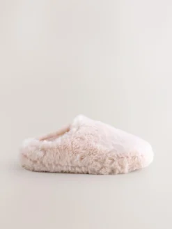 Next Faux Fur Mule Slippers^ Boots