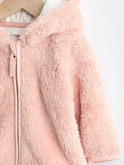 Next Fleece Baby Hooded Jacket (0mths-2yrs)^ Baby Winter Clothing|Coats, Jackets & Pramsuits