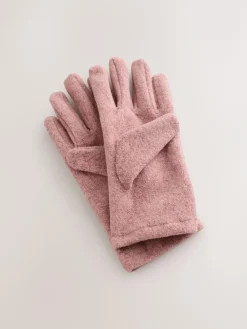 Online Next Pink Fleece Gloves