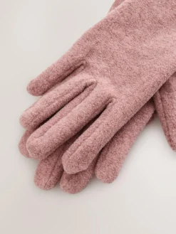Online Next Pink Fleece Gloves