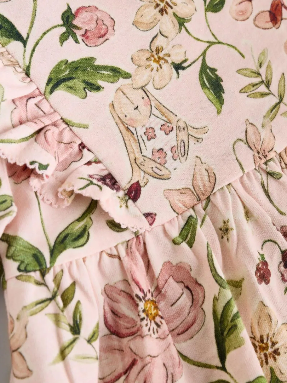 Best Next Baby Jersey Dresses 2 Pack (0mths-2yrs) Pink Floral/ Cream Ditsy