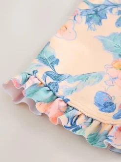 Next Pink Floral Print Sunsafe Swimsuit (3mths-10yrs)^ Swimwear|Swimwear